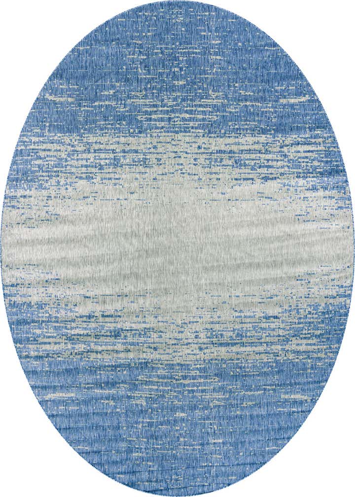 10' 8 x 10' 8 Easy-Clean Modern Indoor / Outdoor Round Rug