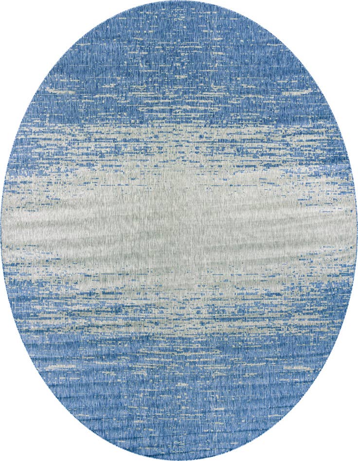 Detail image of 10' 8 x 10' 8 Easy-Clean Modern Indoor / Outdoor Round Rug