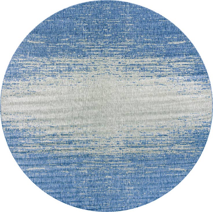 Detail image of 10' 8 x 10' 8 Easy-Clean Modern Indoor / Outdoor Round Rug