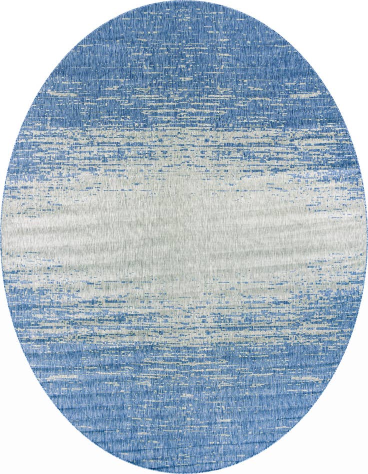 Detail image of 13' x 13' Easy-Clean Modern Indoor / Outdoor Round Rug