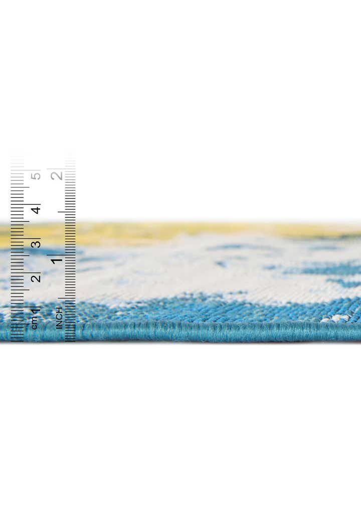 10' x 10' Easy-Clean Modern Indoor / Outdoor Round Rug