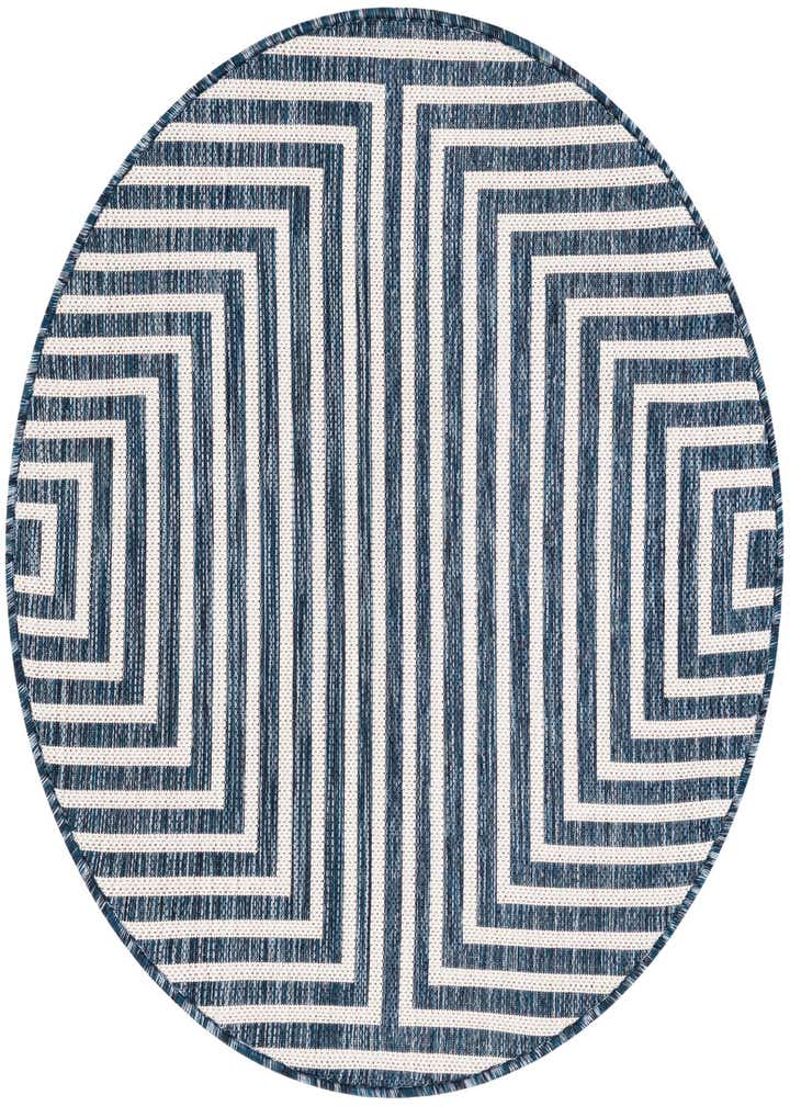 3' x 3' Easy-Clean Modern Indoor / Outdoor Round Rug