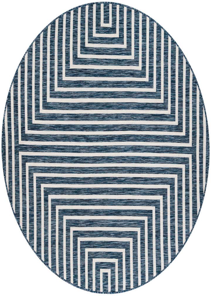 6' x 6' Easy-Clean Modern Indoor / Outdoor Round Rug