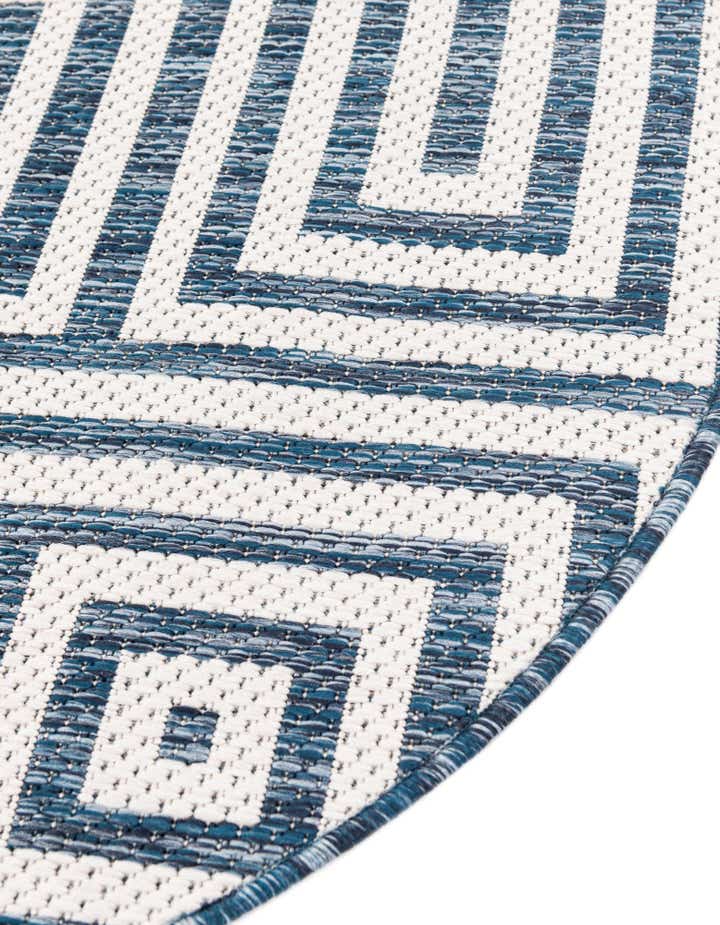 13' x 13' Easy-Clean Modern Indoor / Outdoor Round Rug