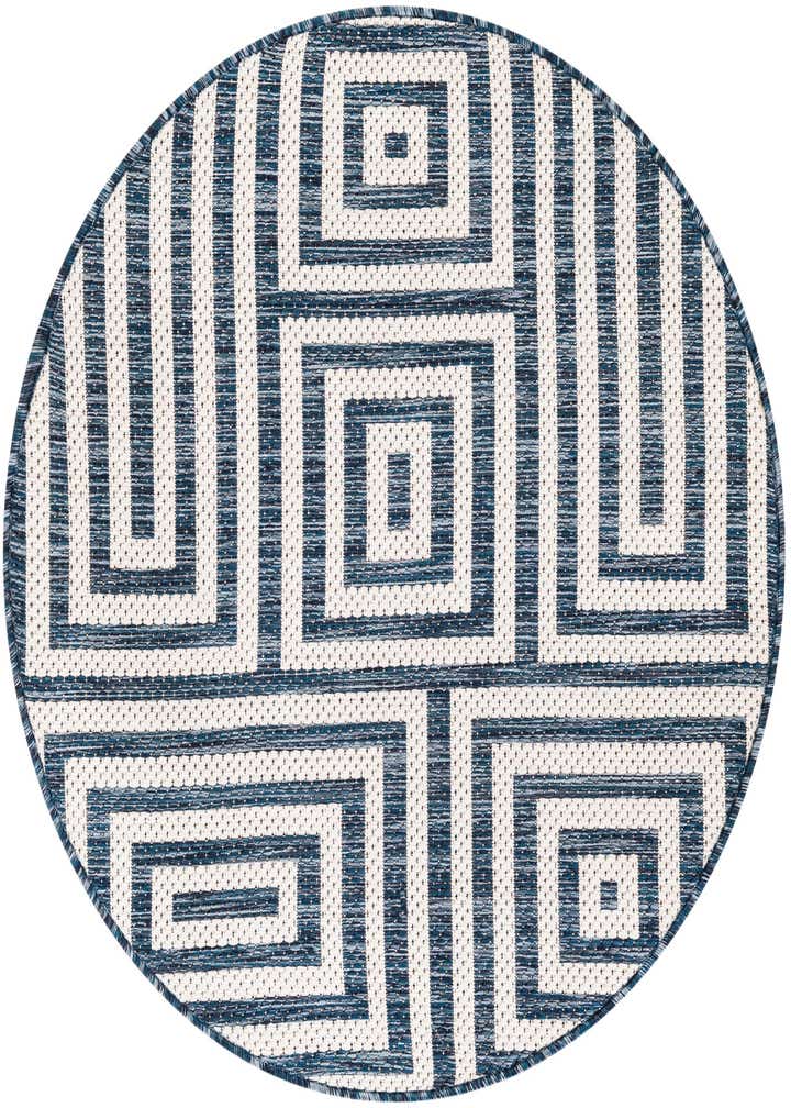 3' x 3' Easy-Clean Modern Indoor / Outdoor Round Rug