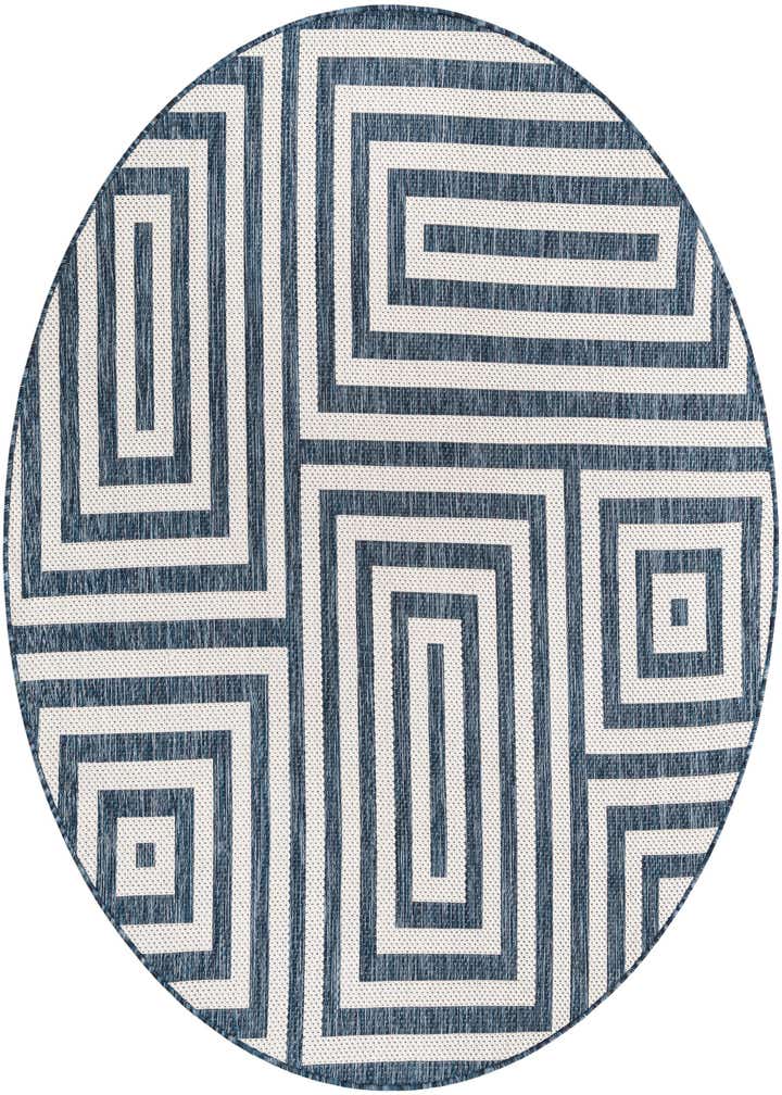 6' x 6' Easy-Clean Modern Indoor / Outdoor Round Rug