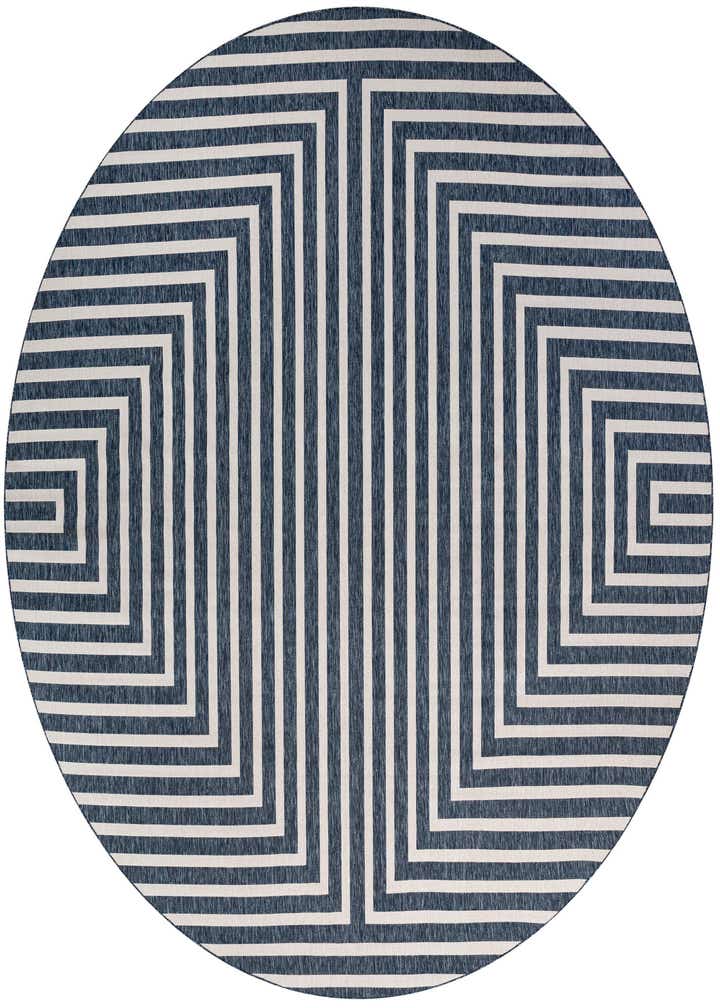 13' x 13' Easy-Clean Modern Indoor / Outdoor Round Rug