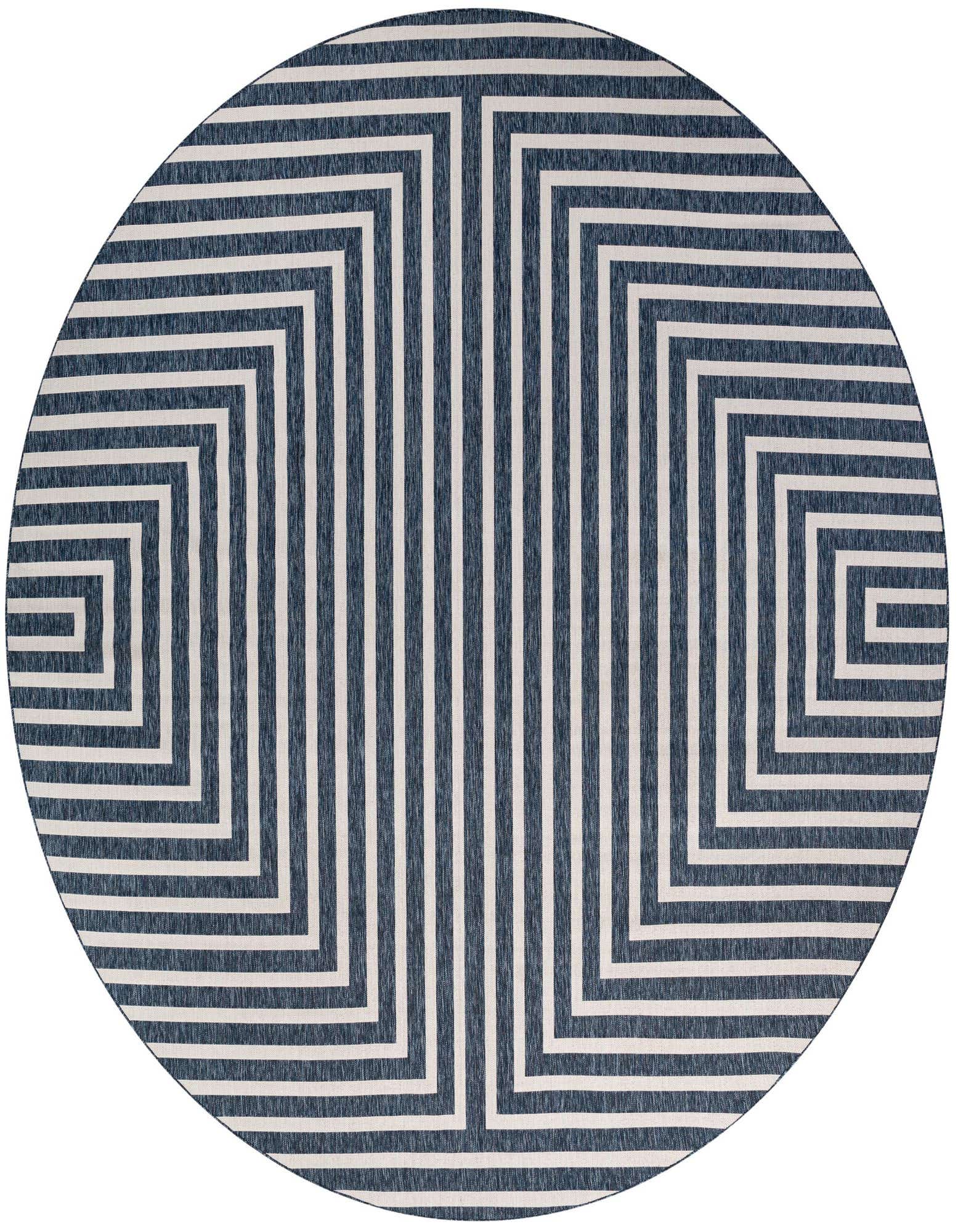 13' x 13' Easy-Clean Modern Indoor / Outdoor Round Rug