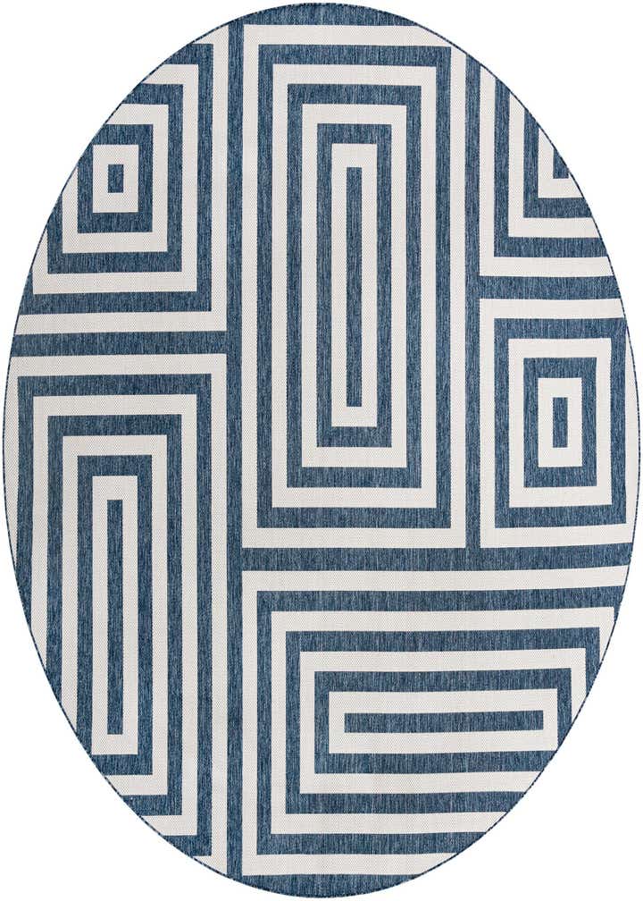13' x 13' Easy-Clean Modern Indoor / Outdoor Round Rug