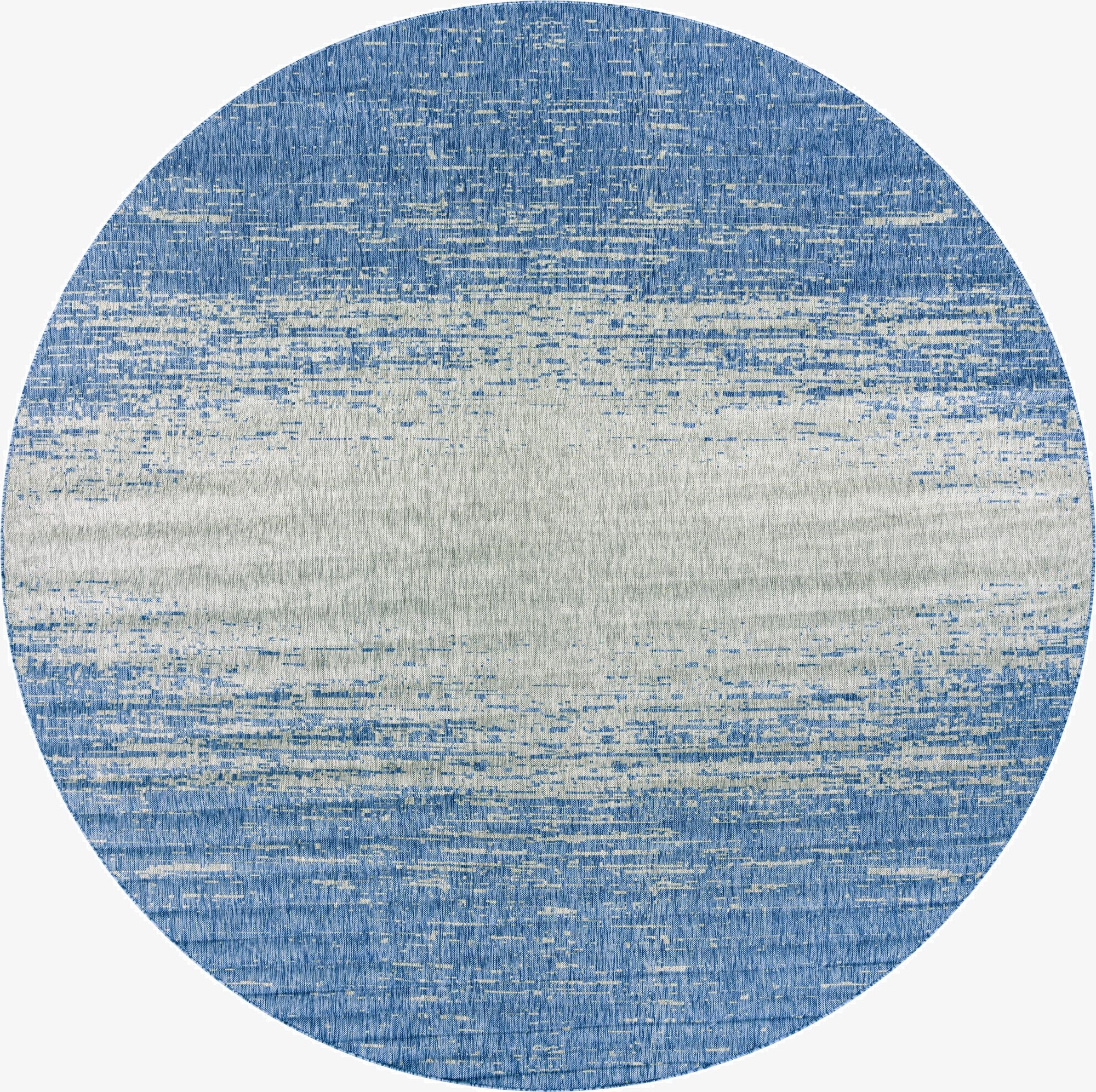 10' 8 x 10' 8  Washable Modern Indoor / Outdoor Round Rug