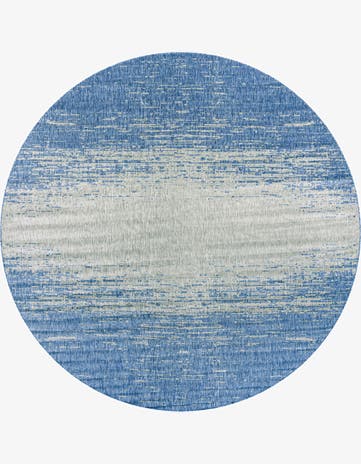 10' 8 x 10' 8 Easy-Clean Modern Indoor / Outdoor Round Rug