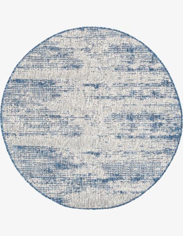 4' x 4' Easy-Clean Modern Indoor / Outdoor Round Rug