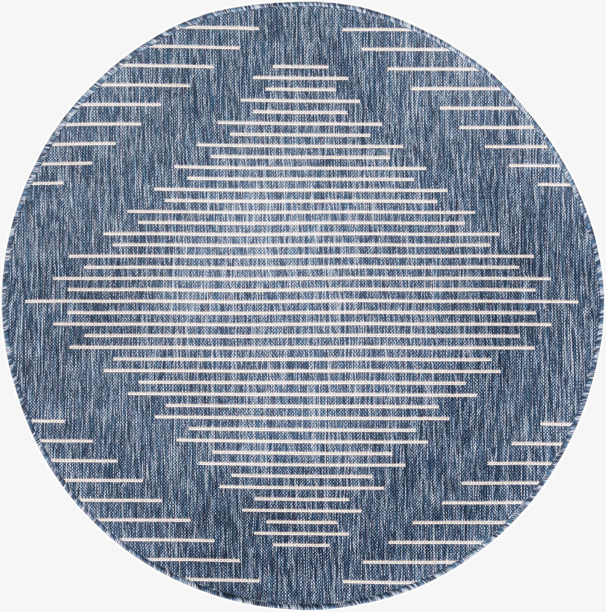 4' x 4'  Washable Modern Indoor / Outdoor Round Rug