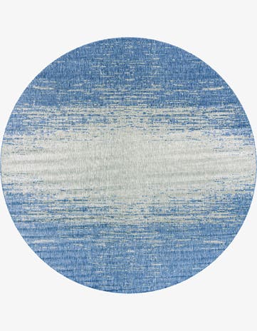 13' x 13' Easy-Clean Modern Indoor / Outdoor Round Rug