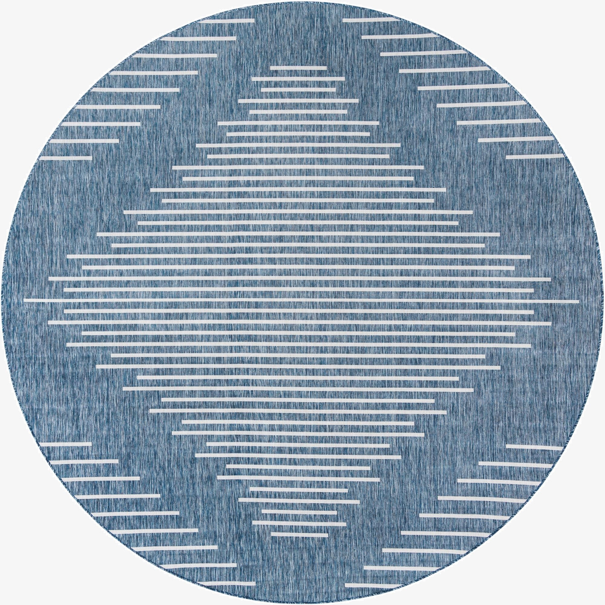 10' 8 x 10' 8  Washable Modern Indoor / Outdoor Round Rug