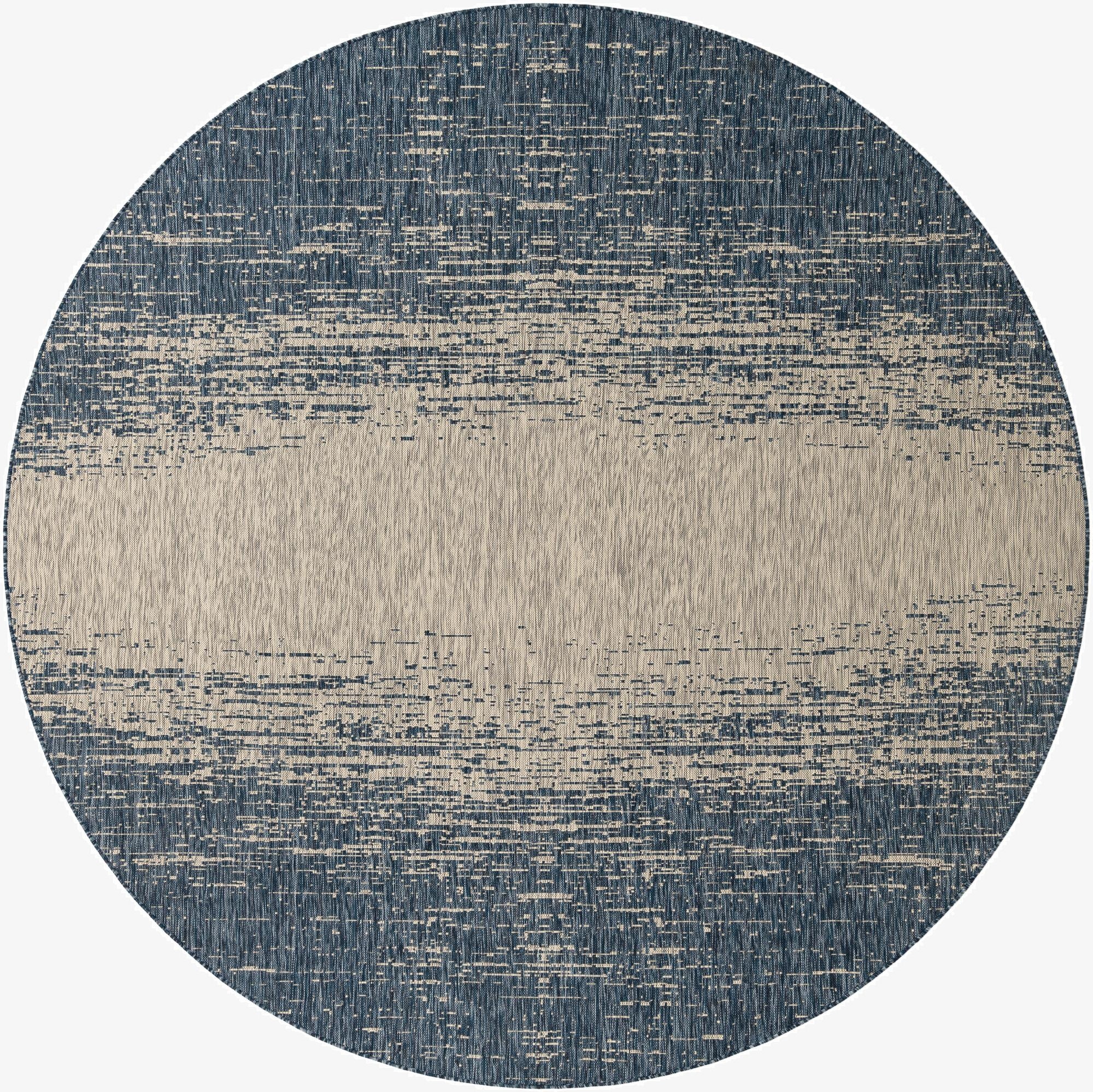 10' x 10'  Washable Modern Indoor / Outdoor Round Rug