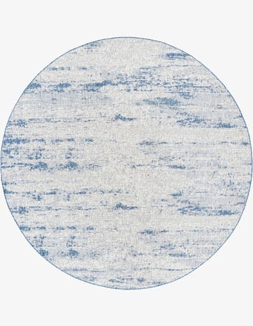 10' x 10' Easy-Clean Modern Indoor / Outdoor Round Rug