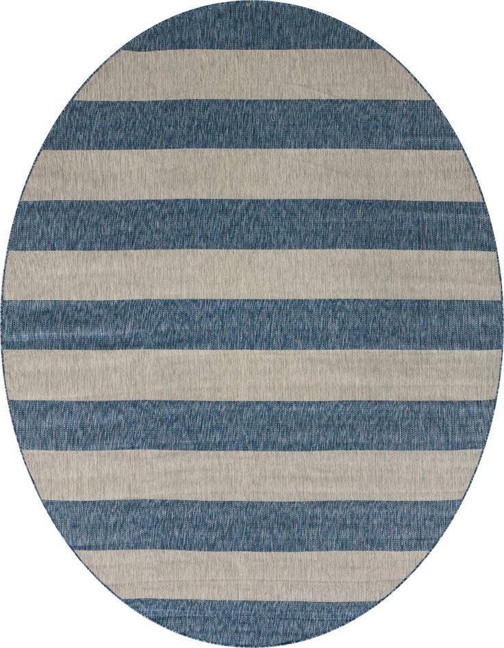 Detail image of 10' 8 x 10' 8 Easy-Clean Ribbon Indoor / Outdoor Round Rug