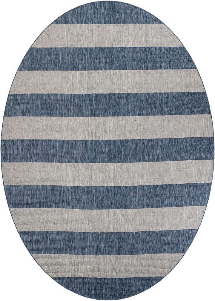 12' x 12' Easy-Clean Ribbon Indoor / Outdoor Round Rug