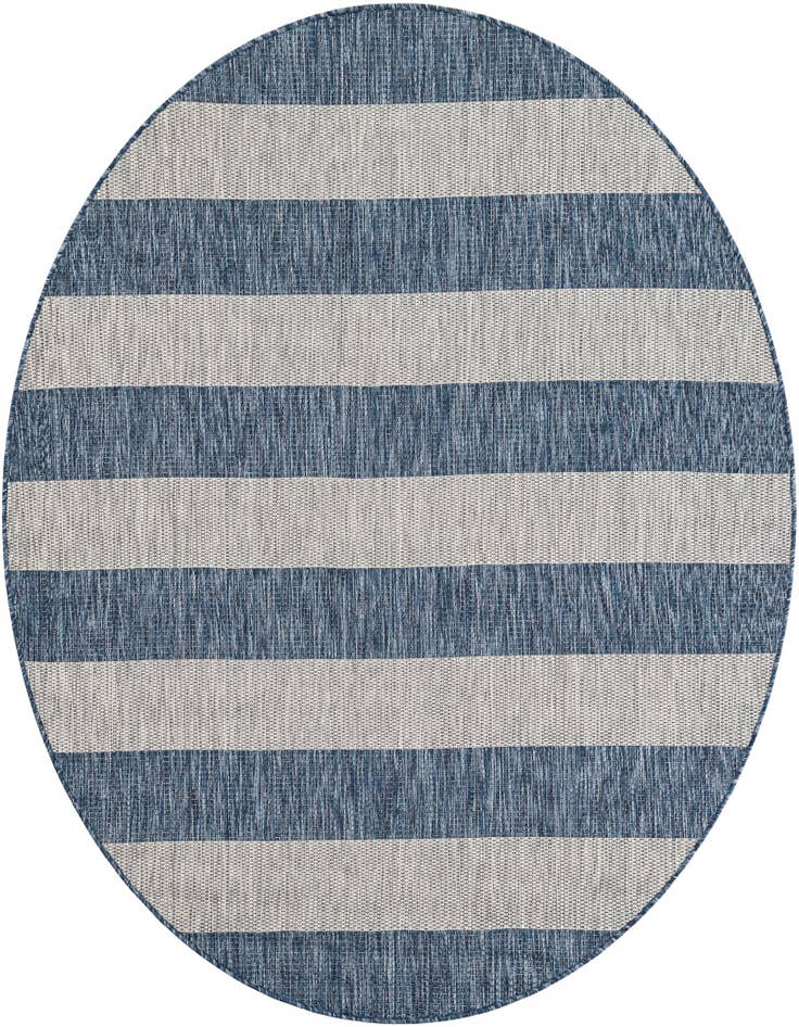 Detail image of 6' x 6' Easy-Clean Ribbon Indoor / Outdoor Round Rug