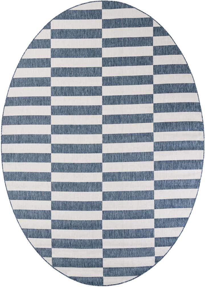 10' x 10' Easy-Clean Ribbon Indoor / Outdoor Round Rug