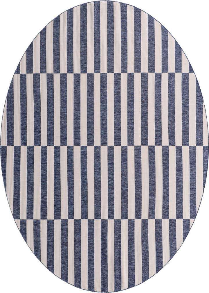 13' x 13' Easy-Clean Ribbon Indoor / Outdoor Round Rug