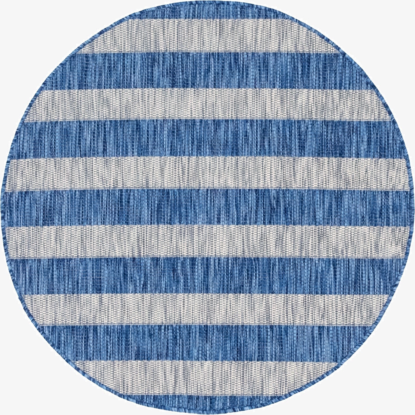 4' x 4' Washable Ribbon Indoor / Outdoor Round Rug
