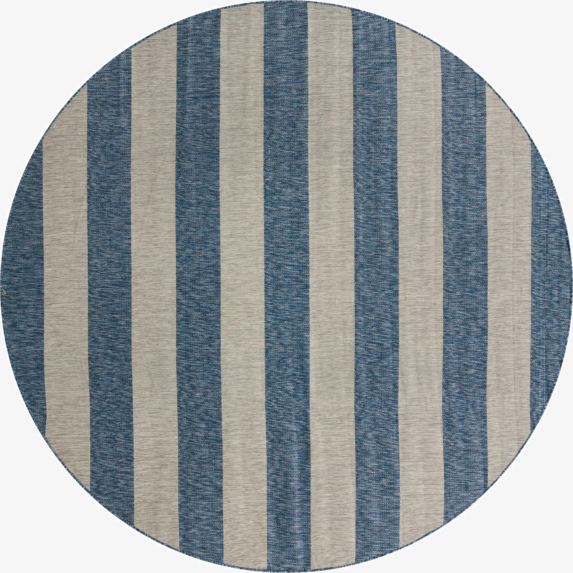 10' 8 x 10' 8 Washable Ribbon Indoor / Outdoor Round Rug