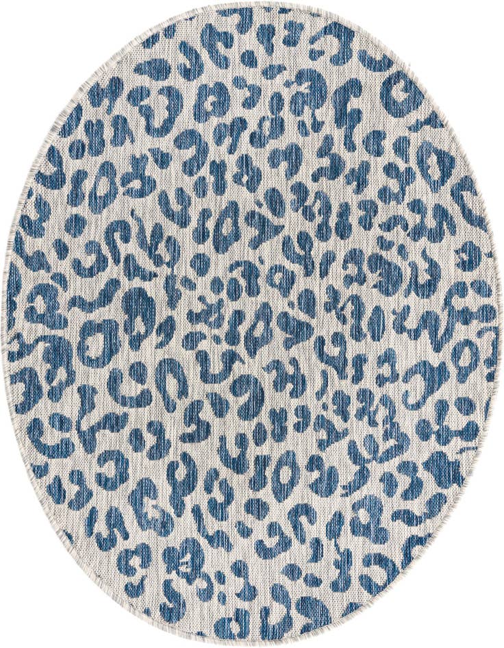 Detail image of 4' x 4' Easy-Clean Safari Indoor / Outdoor Round Rug