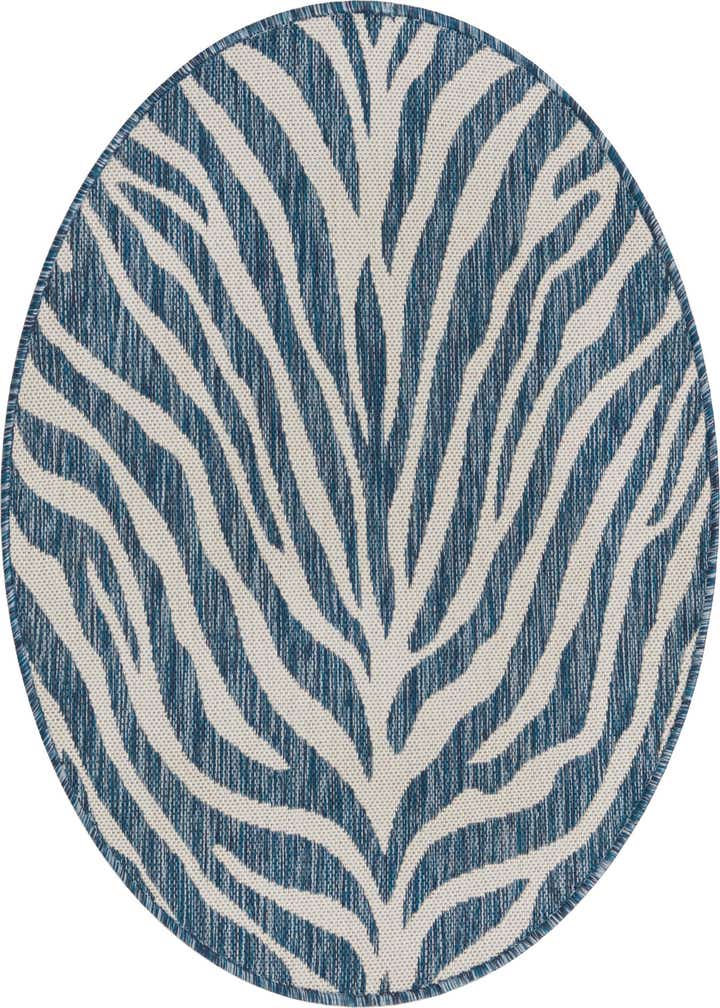 3' x 3' Easy-Clean Safari Indoor / Outdoor Round Rug