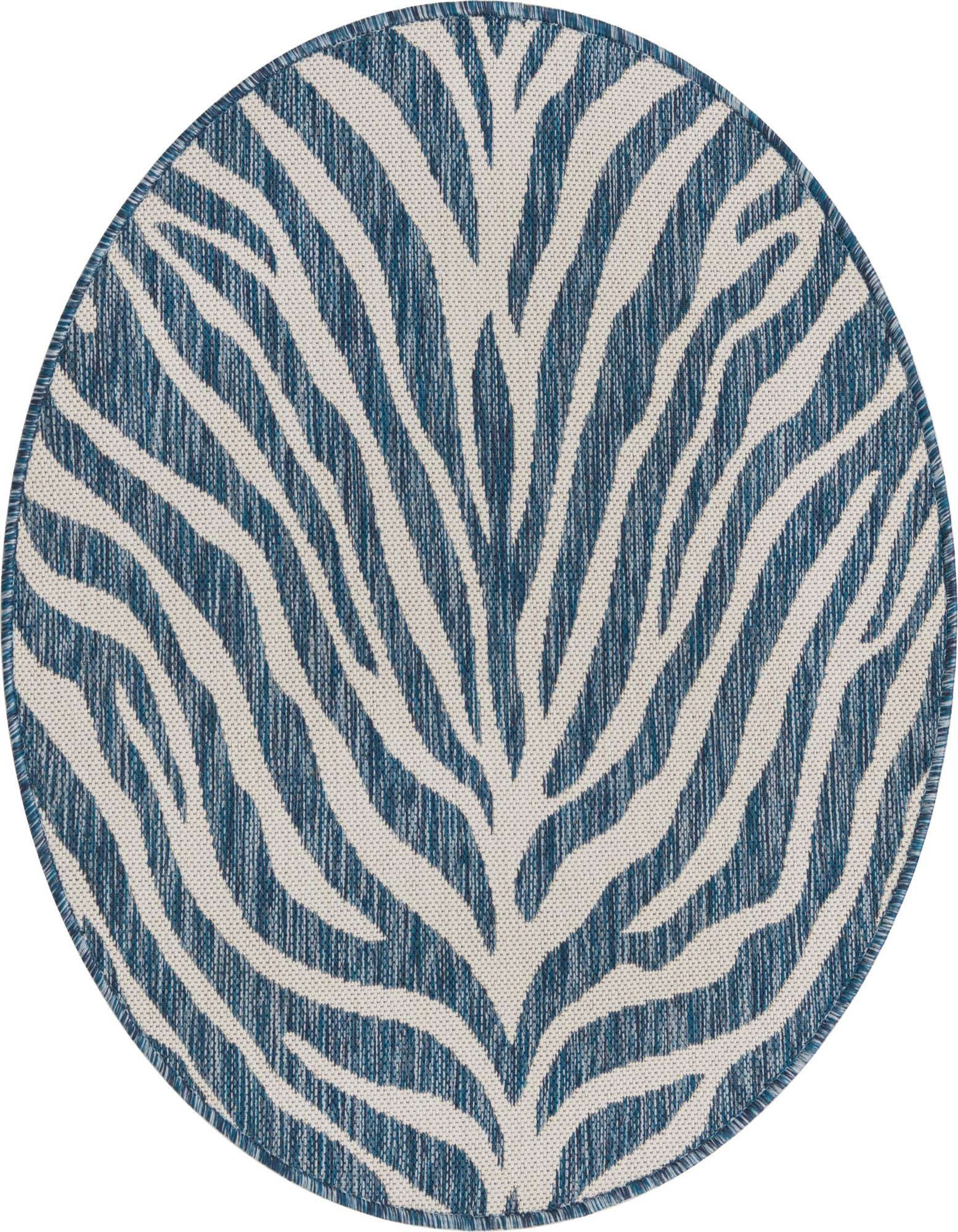 3' x 3' Easy-Clean Safari Indoor / Outdoor Round Rug