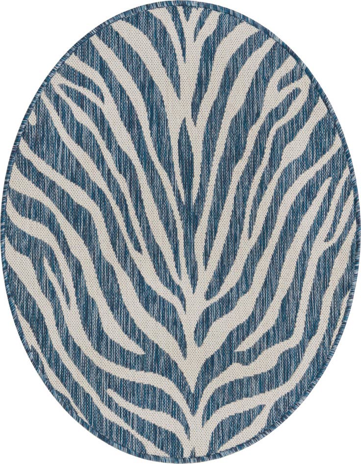 Detail image of 3' x 3' Easy-Clean Safari Indoor / Outdoor Round Rug