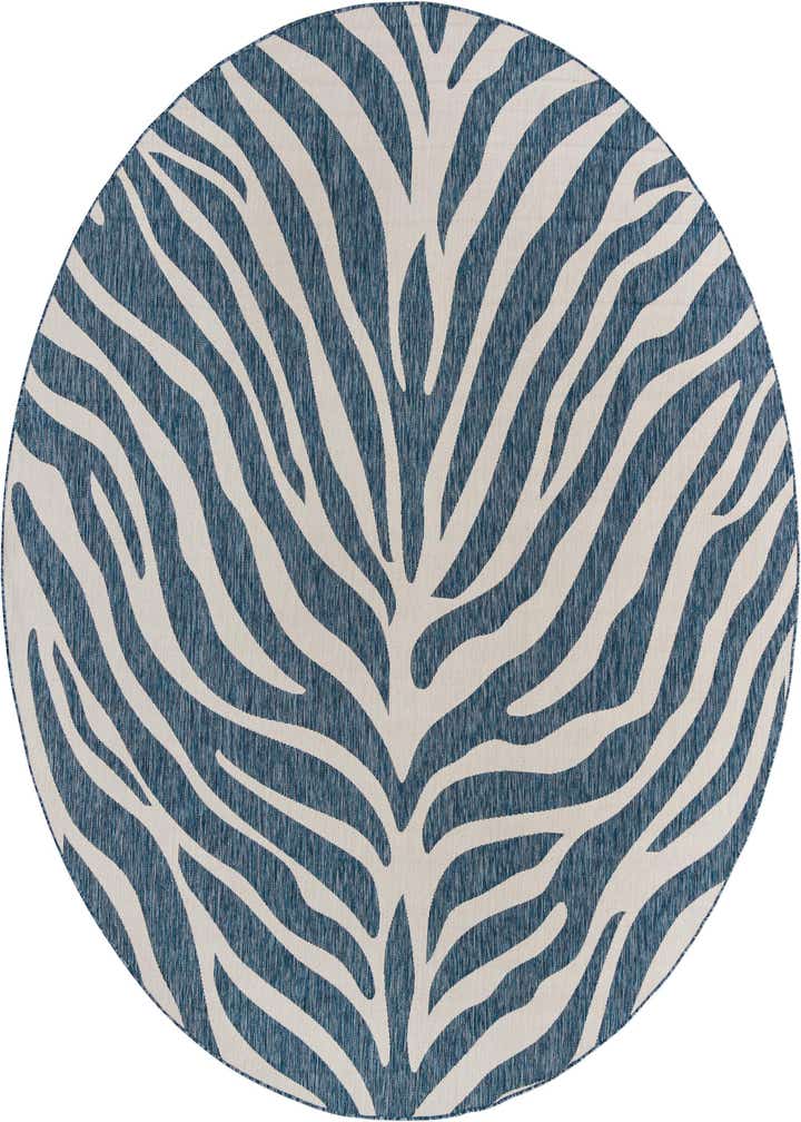 10' x 10' Easy-Clean Safari Indoor / Outdoor Round Rug