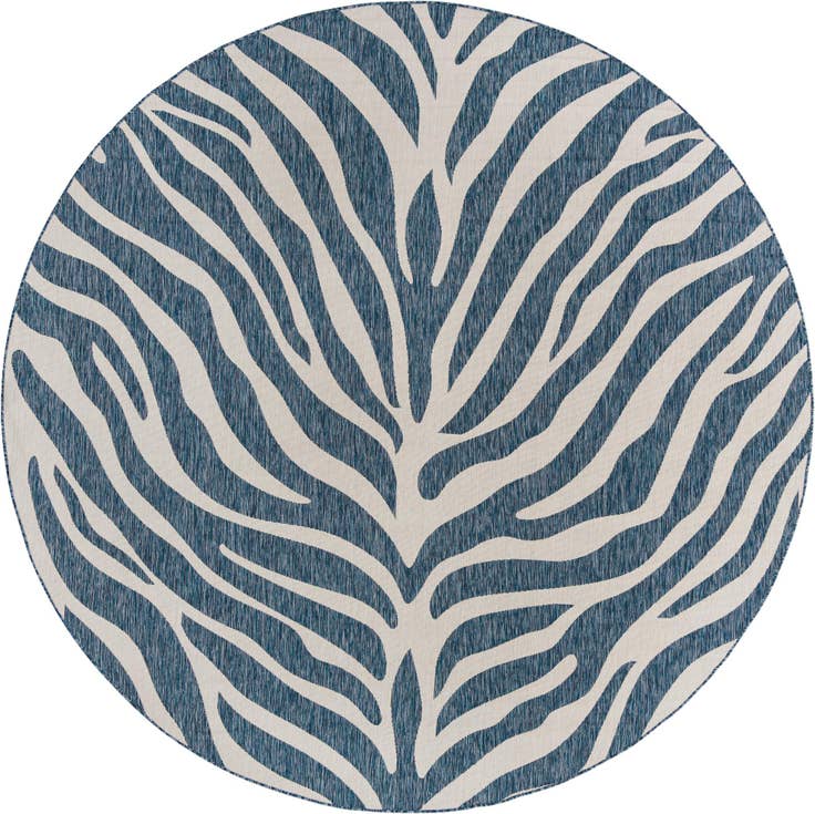 Detail image of 10' x 10' Easy-Clean Safari Indoor / Outdoor Round Rug