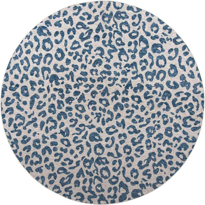 10' 8 x 10' 8 Easy-Clean Safari Indoor / Outdoor Round Rug