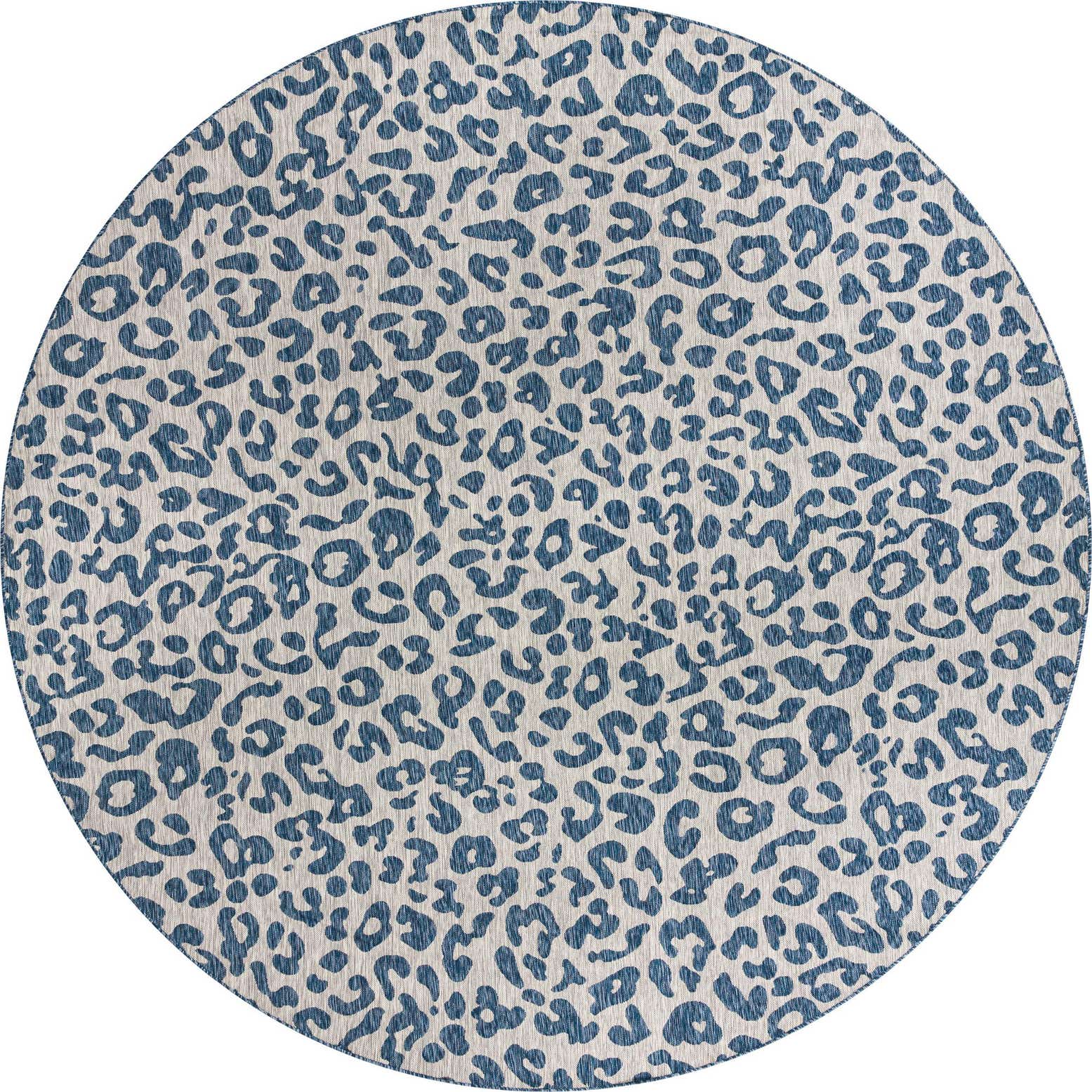 13' x 13' Easy-Clean Safari Indoor / Outdoor Round Rug