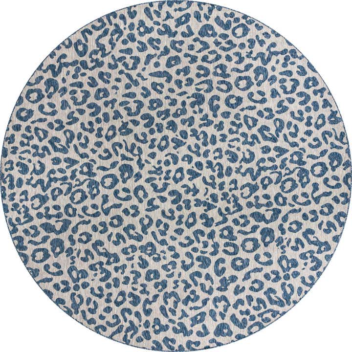 13' x 13' Easy-Clean Safari Indoor / Outdoor Round Rug