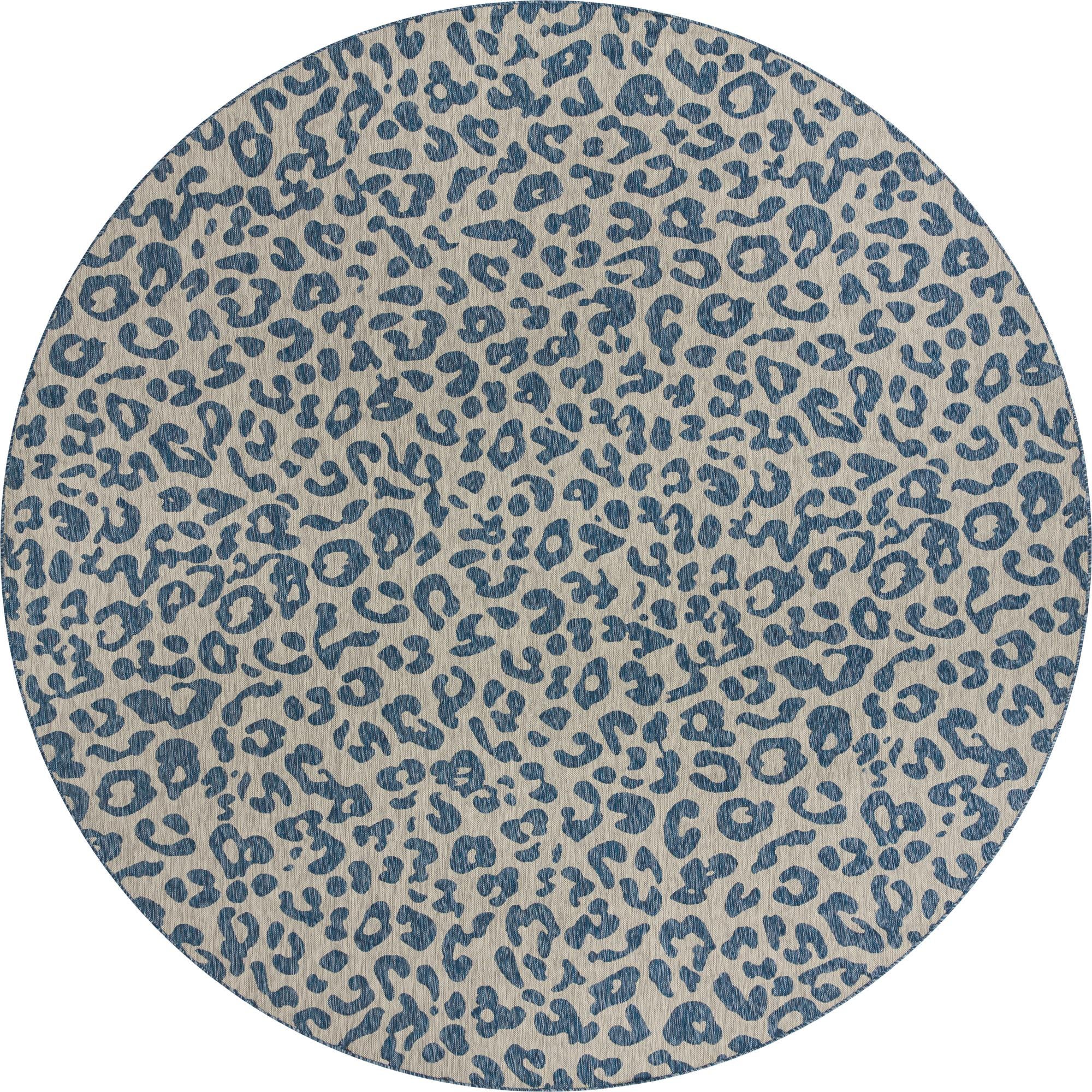 12' x 12'  Washable Safari Indoor / Outdoor Round Rug
