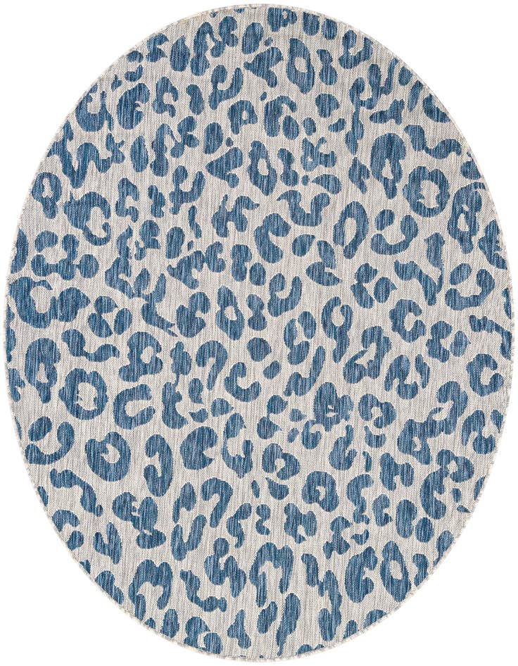 Detail image of 6' x 6' Easy-Clean Safari Indoor / Outdoor Round Rug