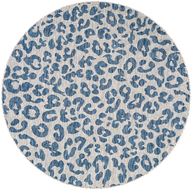 Detail image of 6' x 6' Easy-Clean Safari Indoor / Outdoor Round Rug