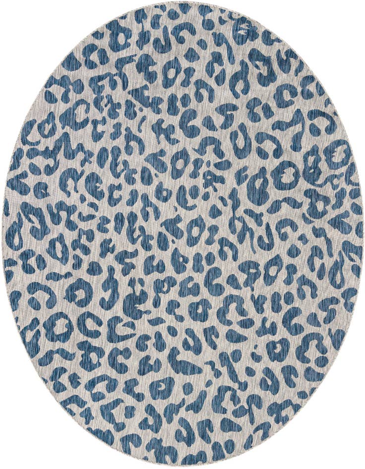 Detail image of 7' 10 x 7' 10 Easy-Clean Safari Indoor / Outdoor Round Rug