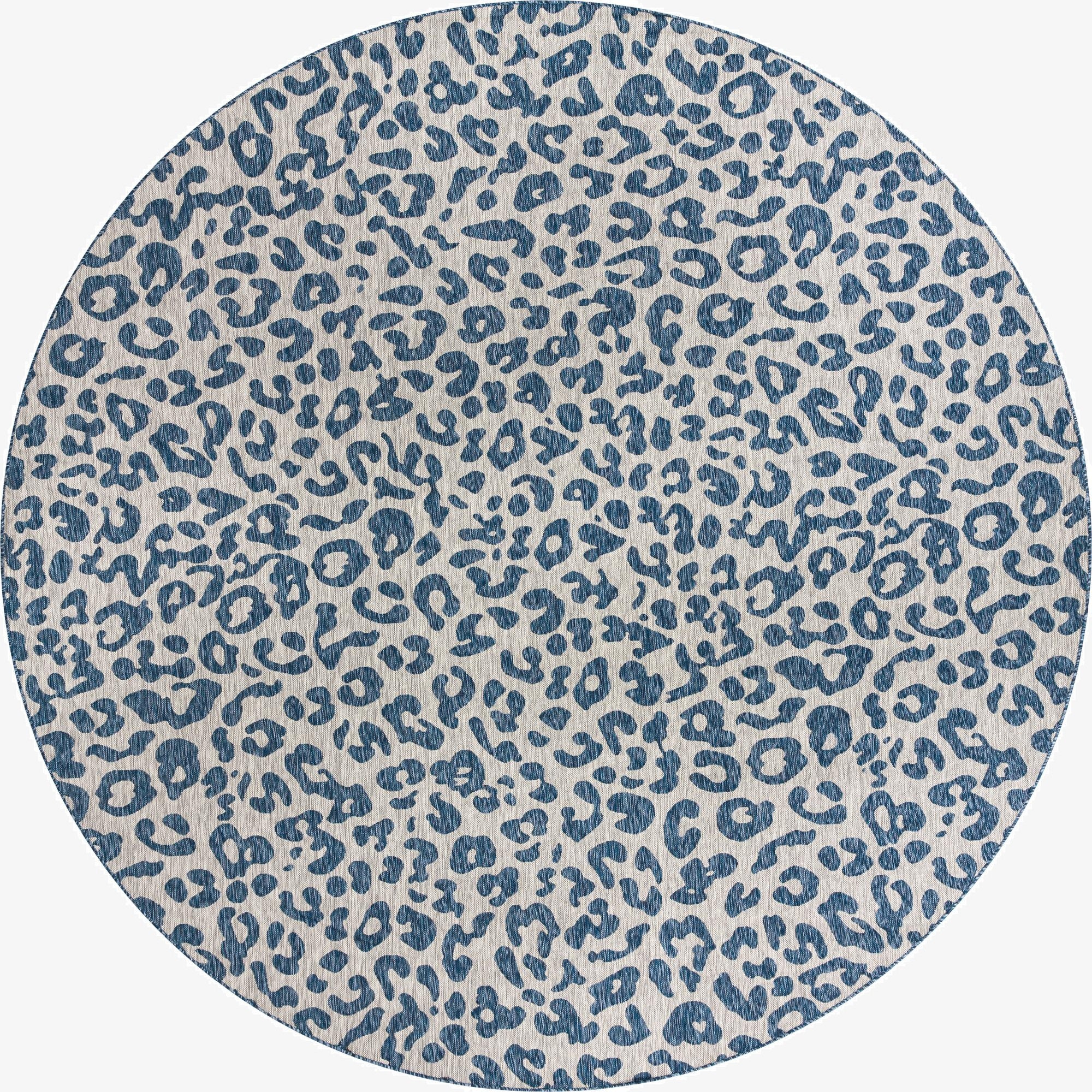 13' x 13'  Washable Safari Indoor / Outdoor Round Rug