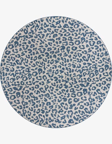 13' x 13' Easy-Clean Safari Indoor / Outdoor Round Rug