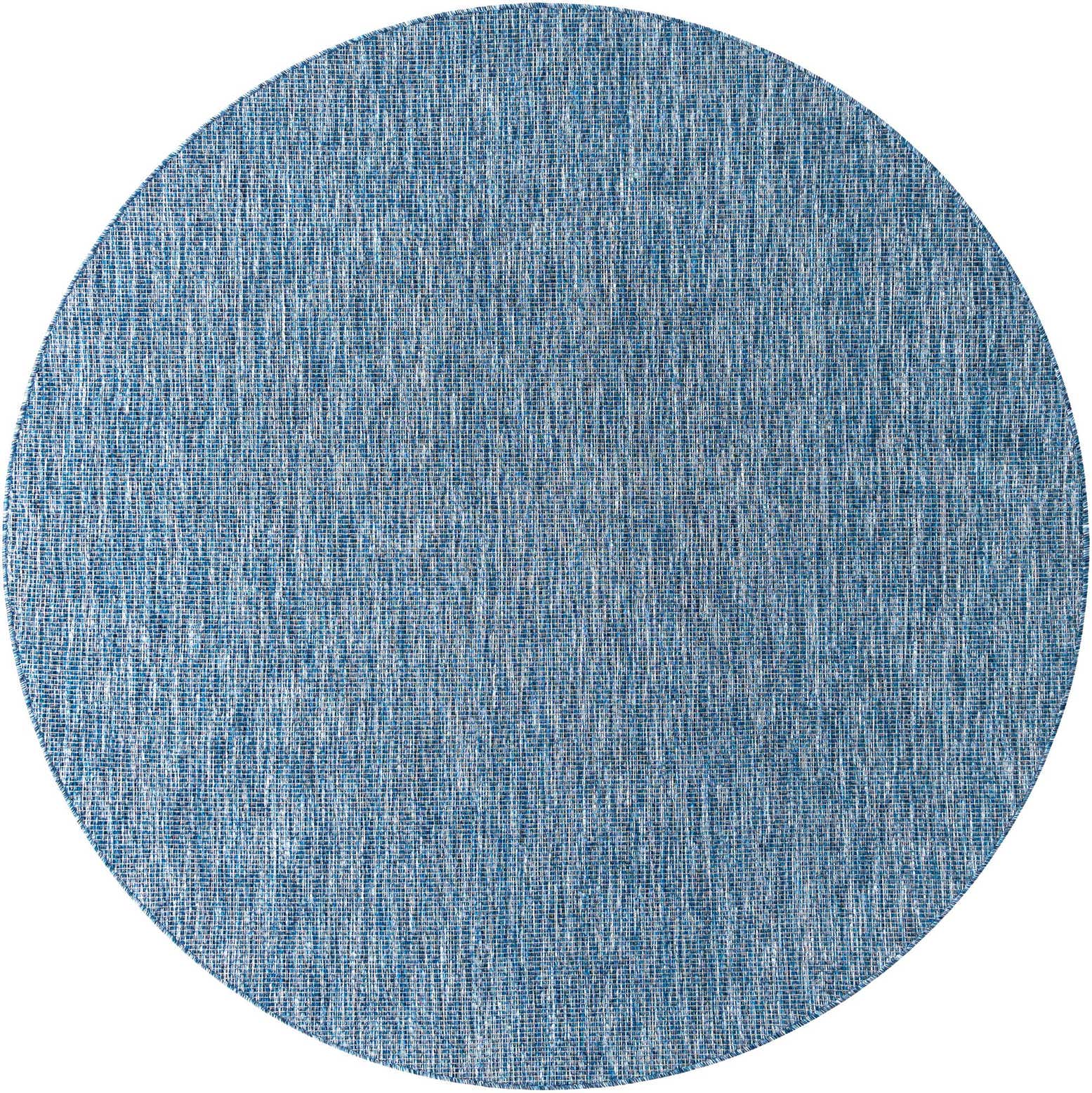 7' 10 x 7' 10 Easy-Clean Solid Indoor / Outdoor Round Rug