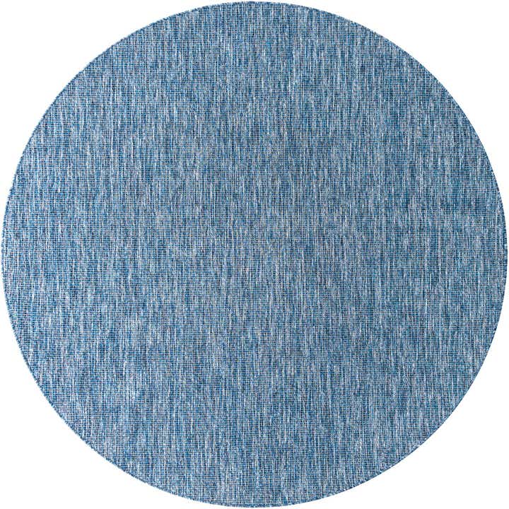 7' 10 x 7' 10 Easy-Clean Solid Indoor / Outdoor Round Rug