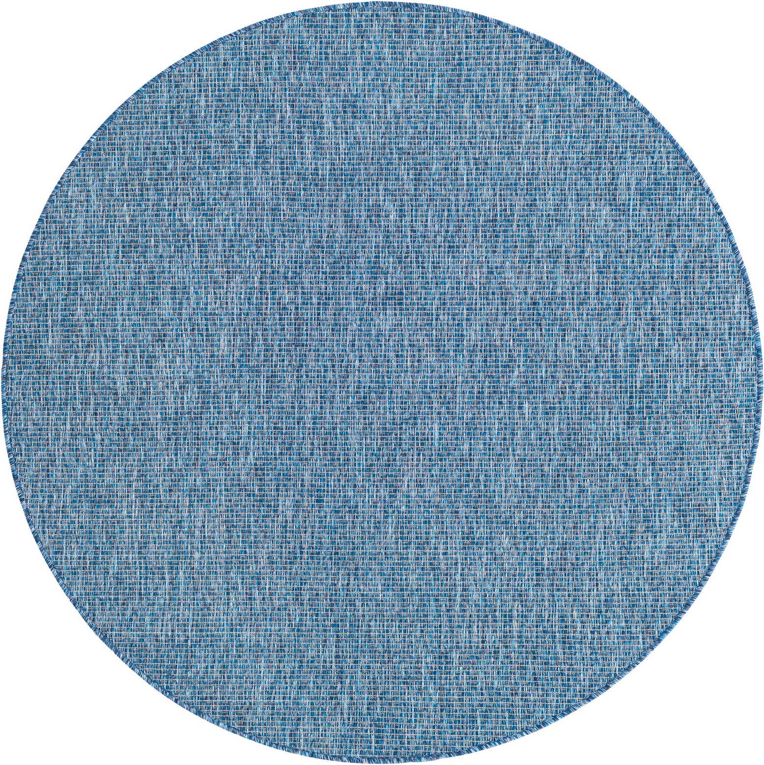 5' 3 x 5' 3 Easy-Clean Solid Indoor / Outdoor Round Rug