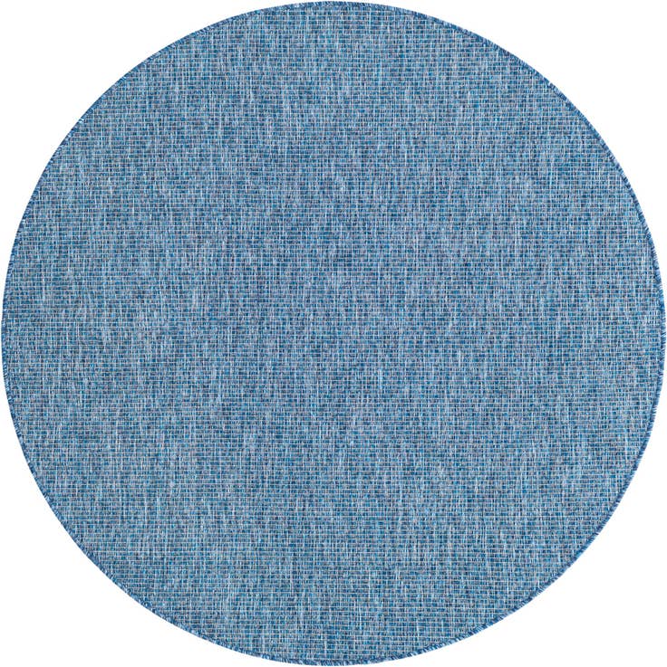 Detail image of 5' 3 x 5' 3 Easy-Clean Solid Indoor / Outdoor Round Rug