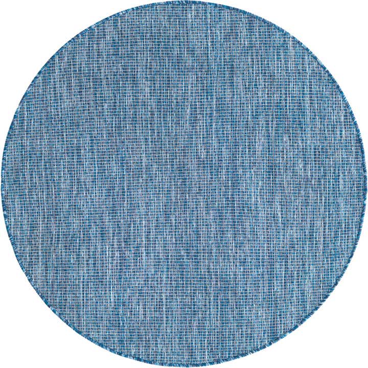 4' x 4' Easy-Clean Solid Indoor / Outdoor Round Rug