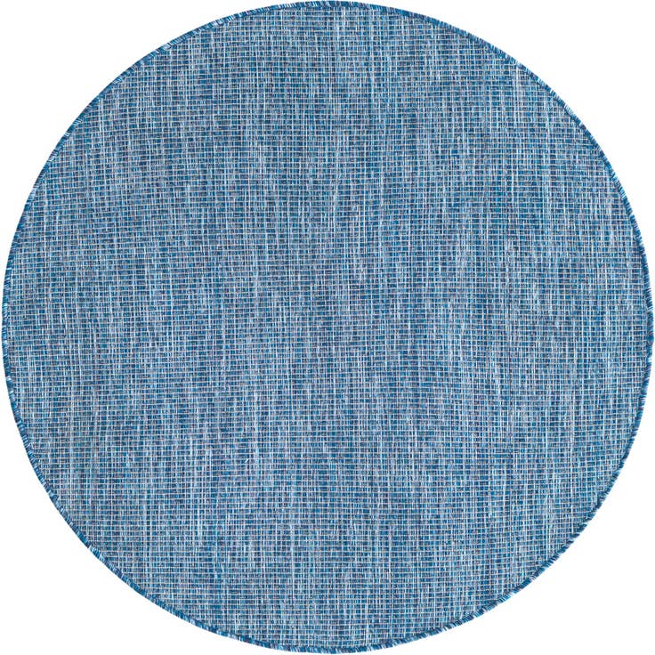 Detail image of 4' x 4' Easy-Clean Solid Indoor / Outdoor Round Rug