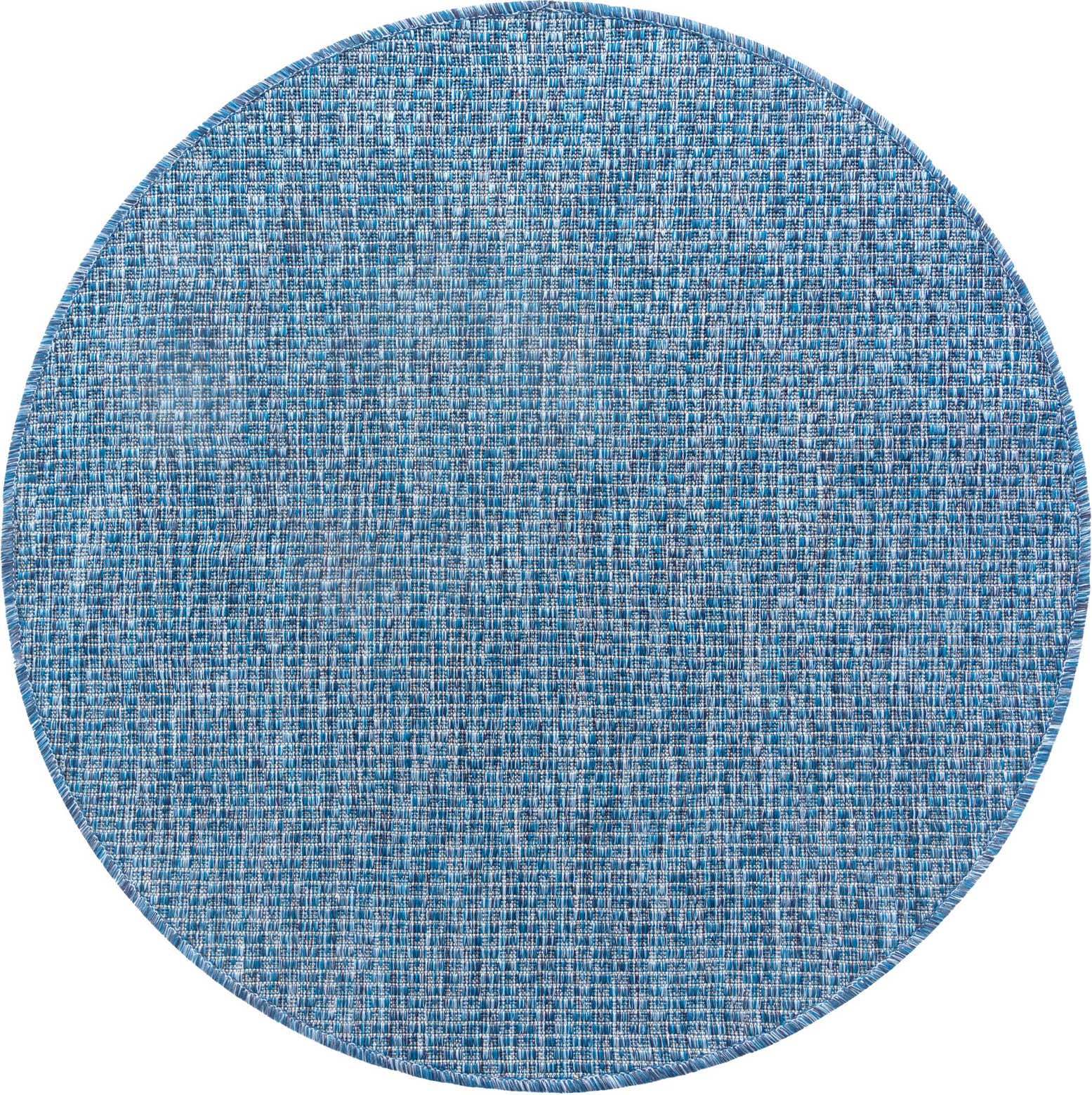 3' x 3' Easy-Clean Solid Indoor / Outdoor Round Rug
